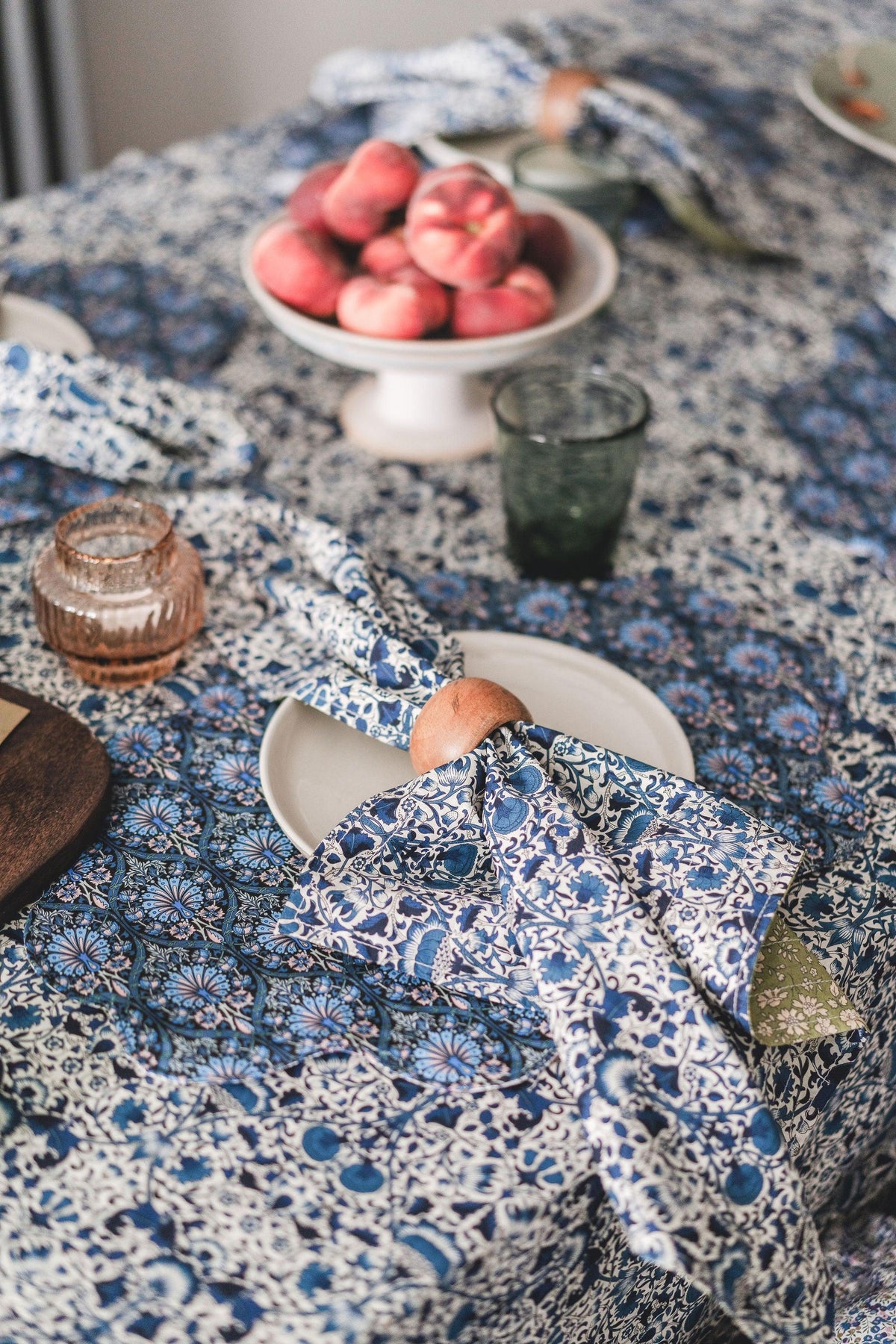 Reversible Tablecloth made with Liberty Fabric LODDEN & CAPEL - Coco & Wolf