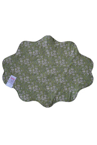 Reversible Wavy Placemat made with Liberty Fabric BETSY STAR & CAPEL PISTACHIO - Coco & Wolf