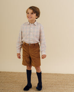 Ribbed High Knee Socks Navy