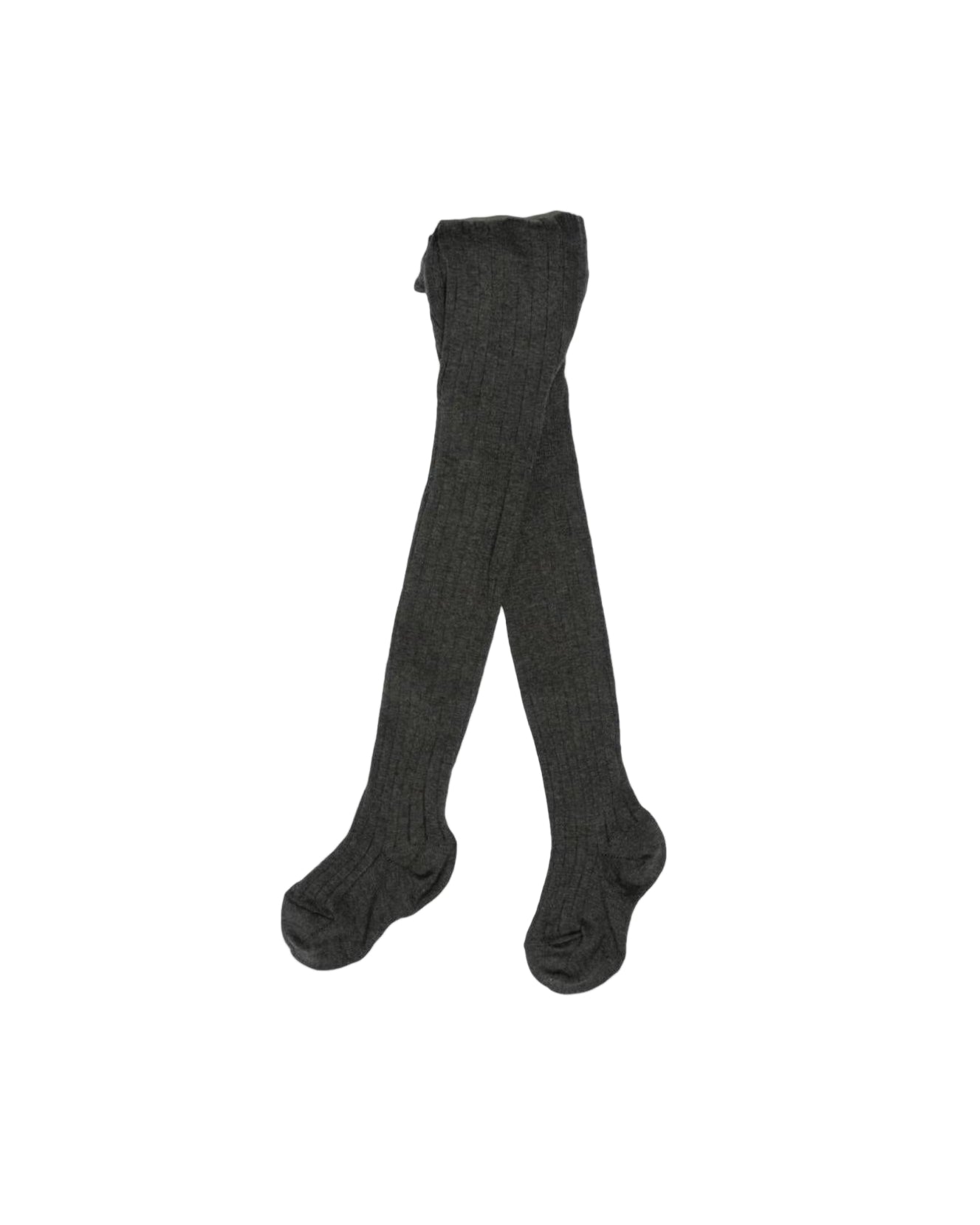 Ribbed Tights Dark Grey