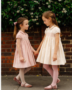 Ribbed Tights  Dusty Pink