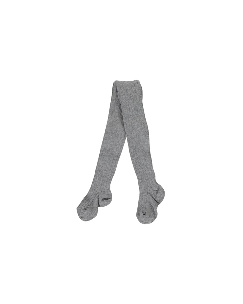 Ribbed Tights  Light Grey