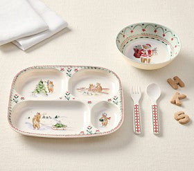 Riley Sheehey Christmas Nursery Feeding Set