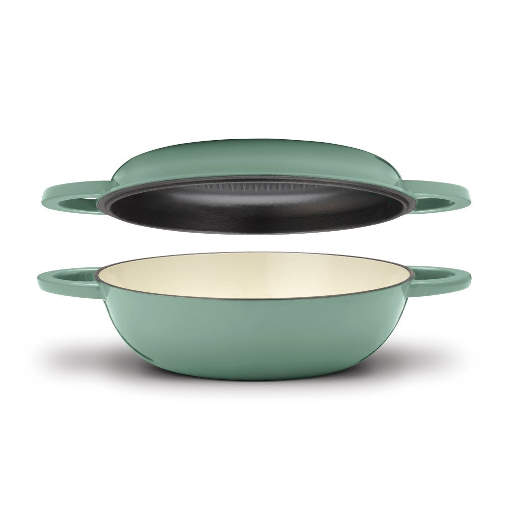 Chef’s Classic® Enameled 2-in-1 Cast Iron Multipurpose Set in Sage