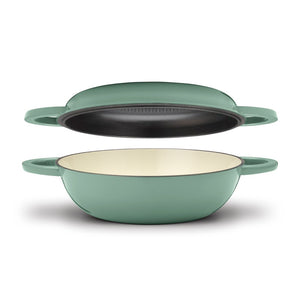 Chef’s Classic® Enameled 2-in-1 Cast Iron Multipurpose Set in Sage