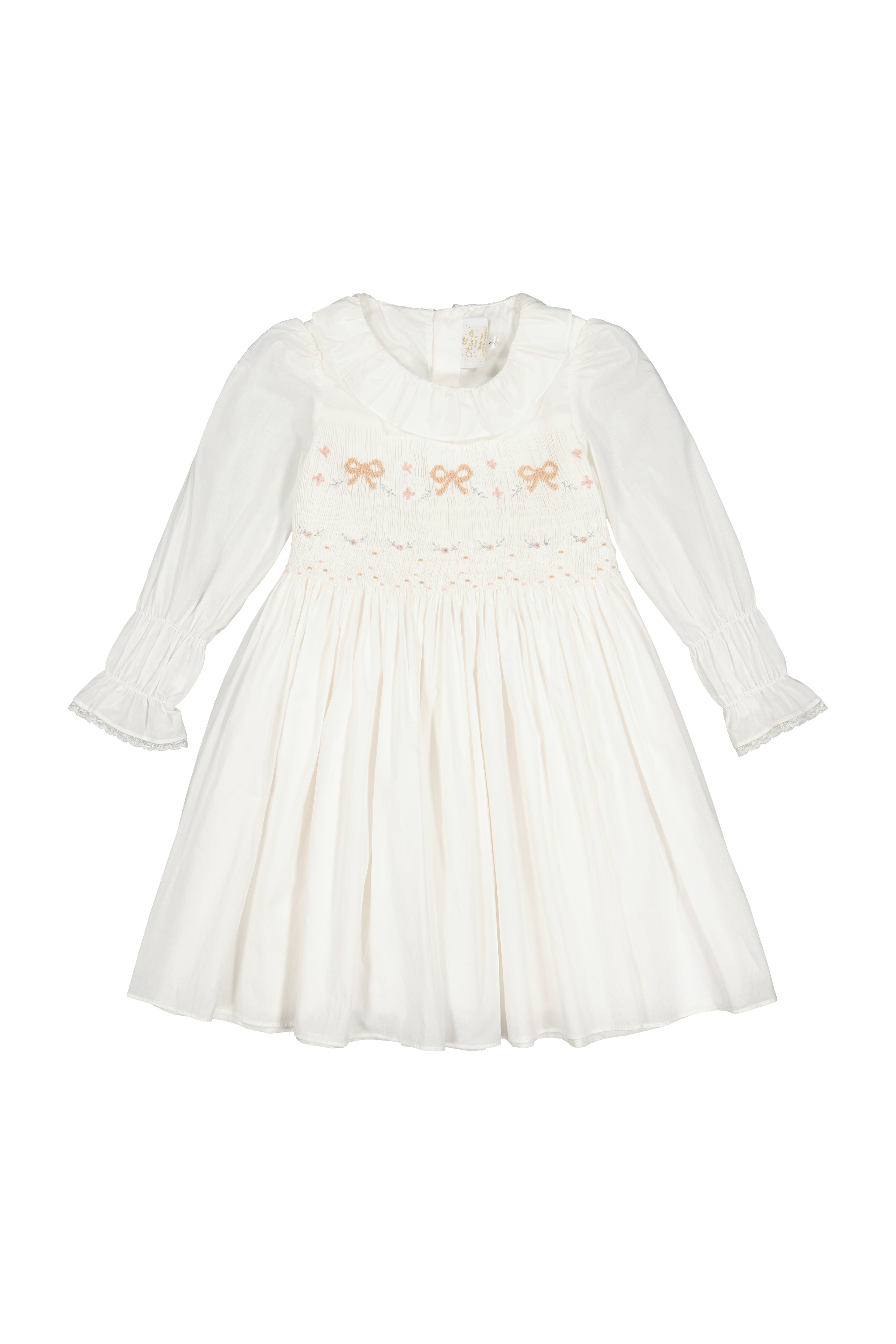 Marie Antoinette White Smocked Dress
