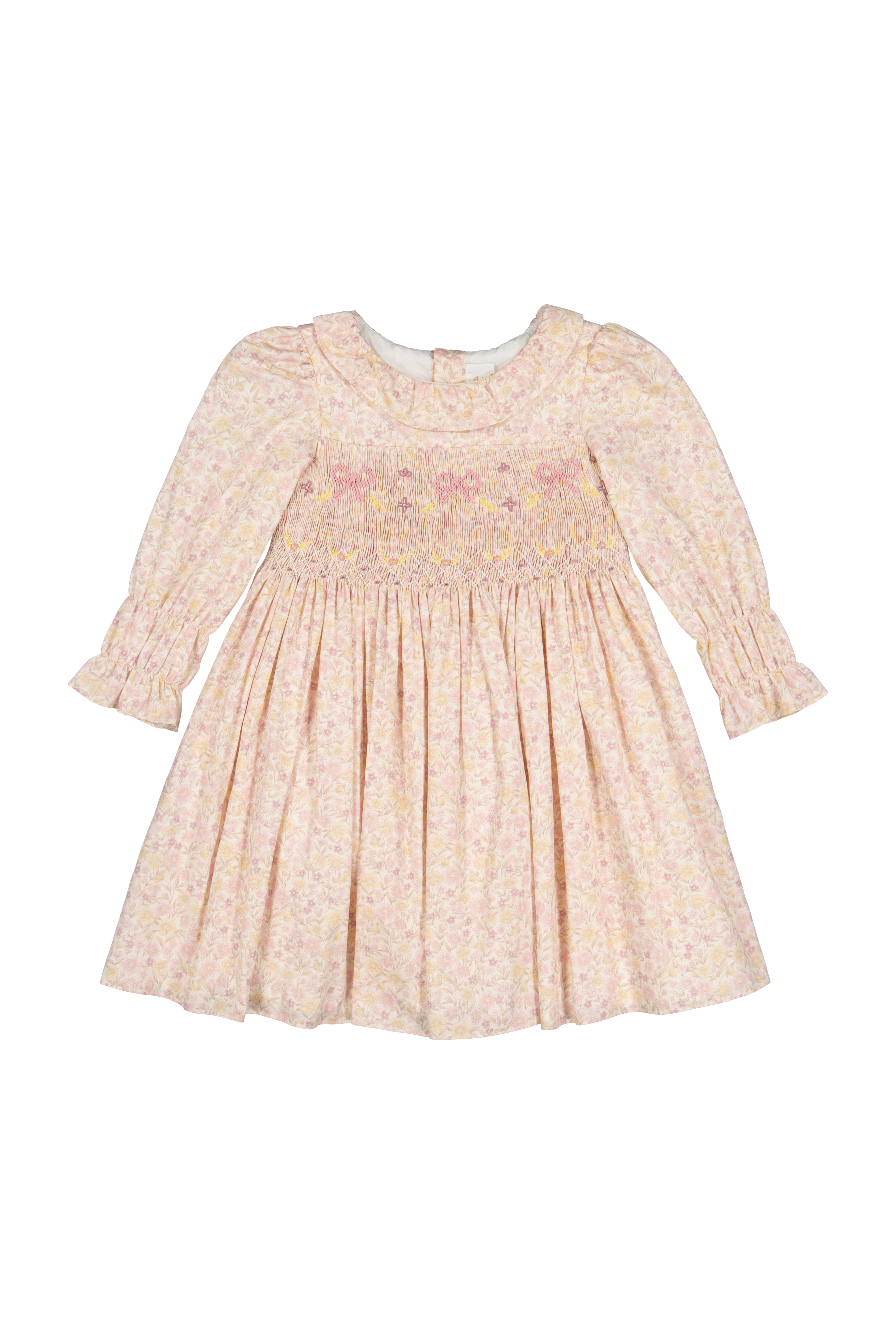 Marie Antoinette Floral Smocked Dress