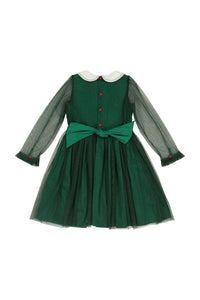 Sarah Emerald Smocked Dress