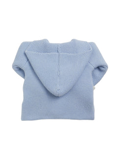 Robin Knitted Jacket in Dusty Blue