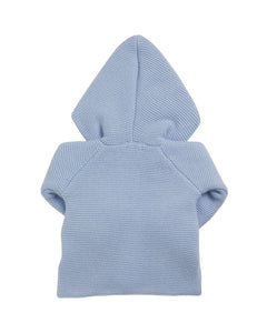 Robin Knitted Jacket in Dusty Blue