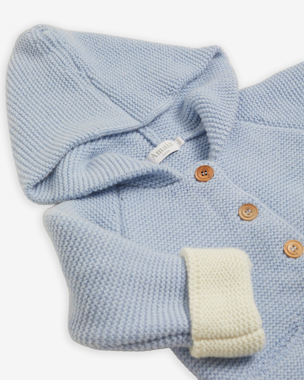 Robin Knitted Jacket in Dusty Blue