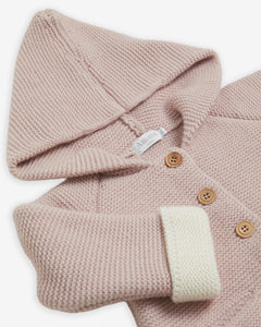 Robin Knitted Jacket in Dusty Pink
