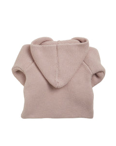 Robin Knitted Jacket in Dusty Pink