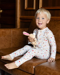 Rocketship Bamboo Pajamas, Space Pjs for Baby, Bamboo Pajamas for Kids