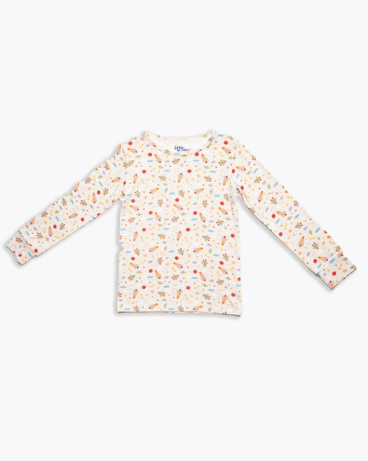 Rocketship Bamboo Pajama Set, Space Pajamas, Bamboo Kids Pajamas