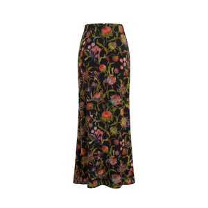 Rosamund Skirt in Rainbow Thistle Silk Chiffon