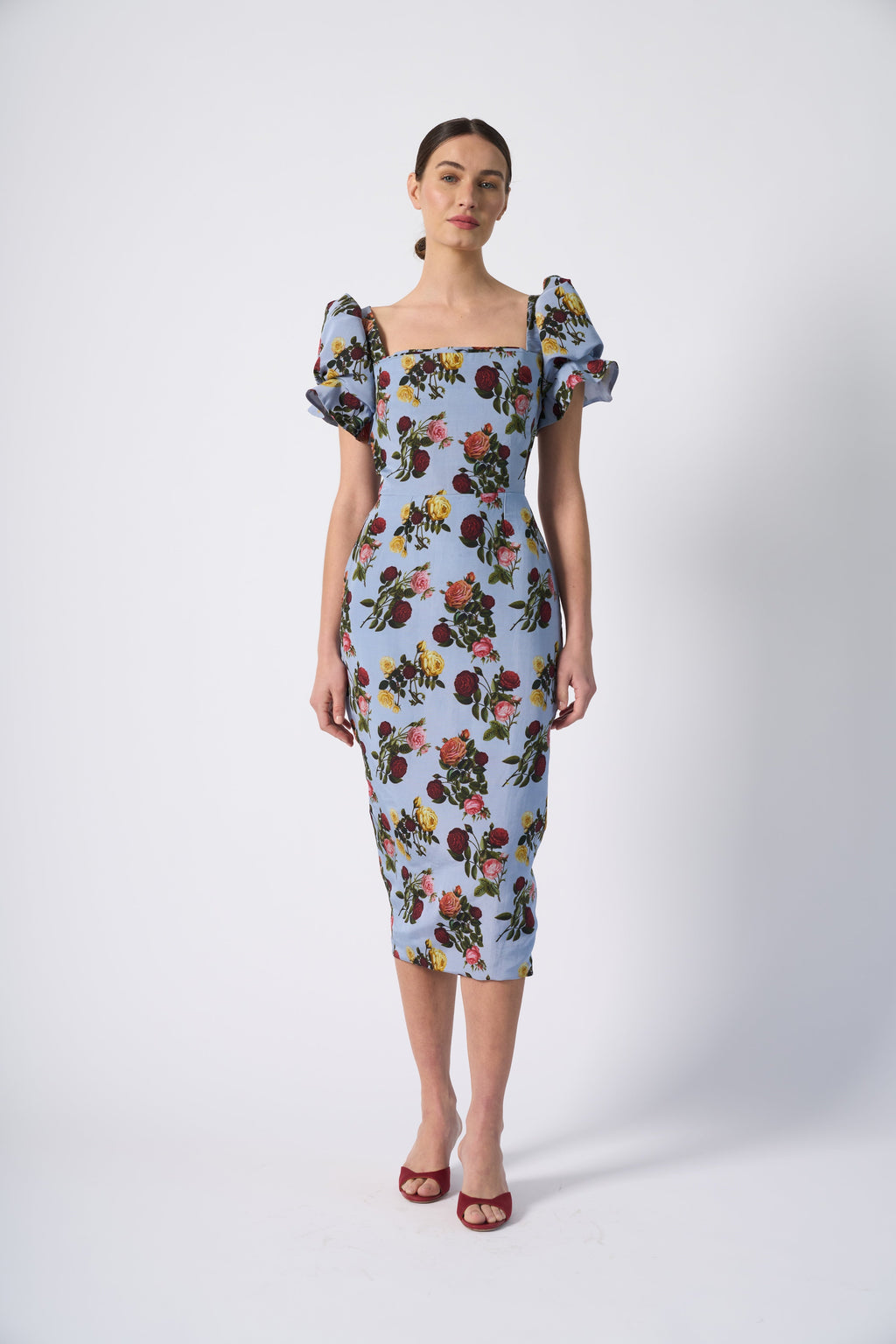 Rose Dress in Blue
