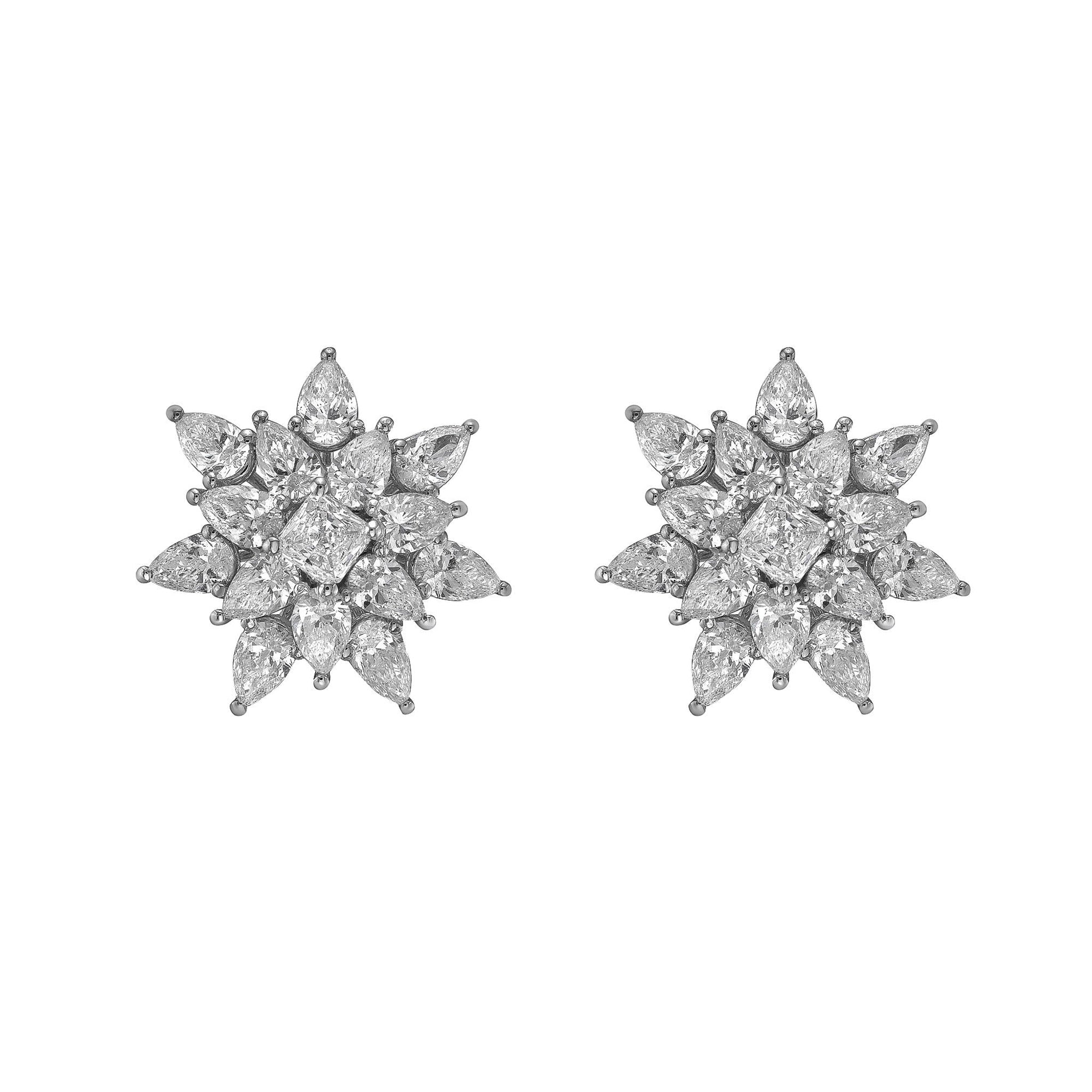 Rosee Diamond Stud Earrings - Jewelry - RUCHI New York