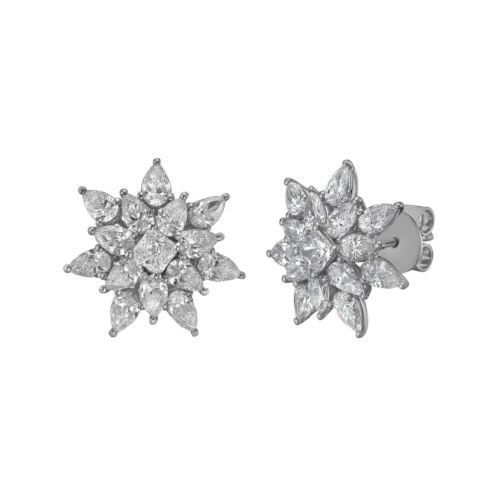 Rosee Diamond Stud Earrings - Jewelry - RUCHI New York