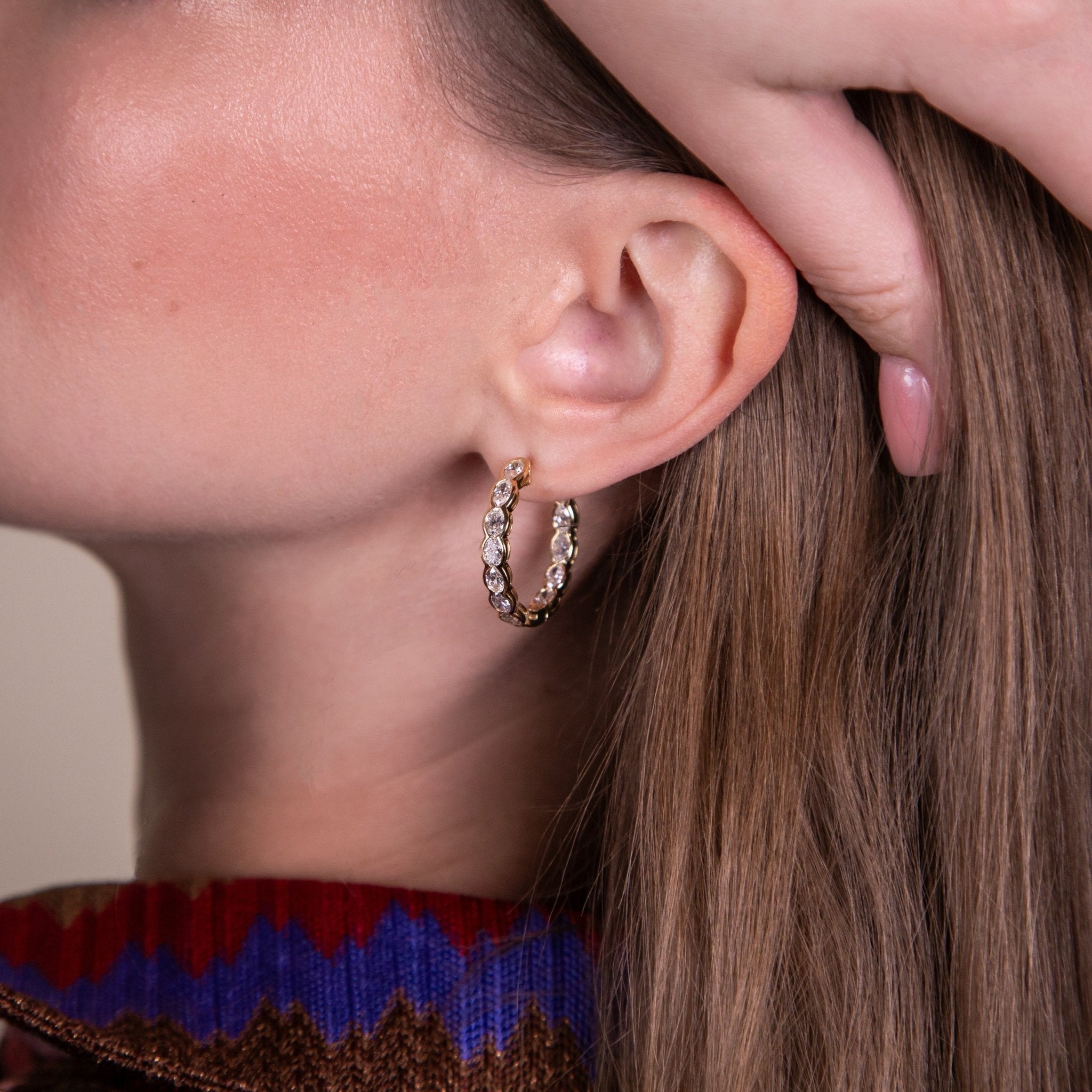 Rosette Hoops - Jewelry - RUCHI New York