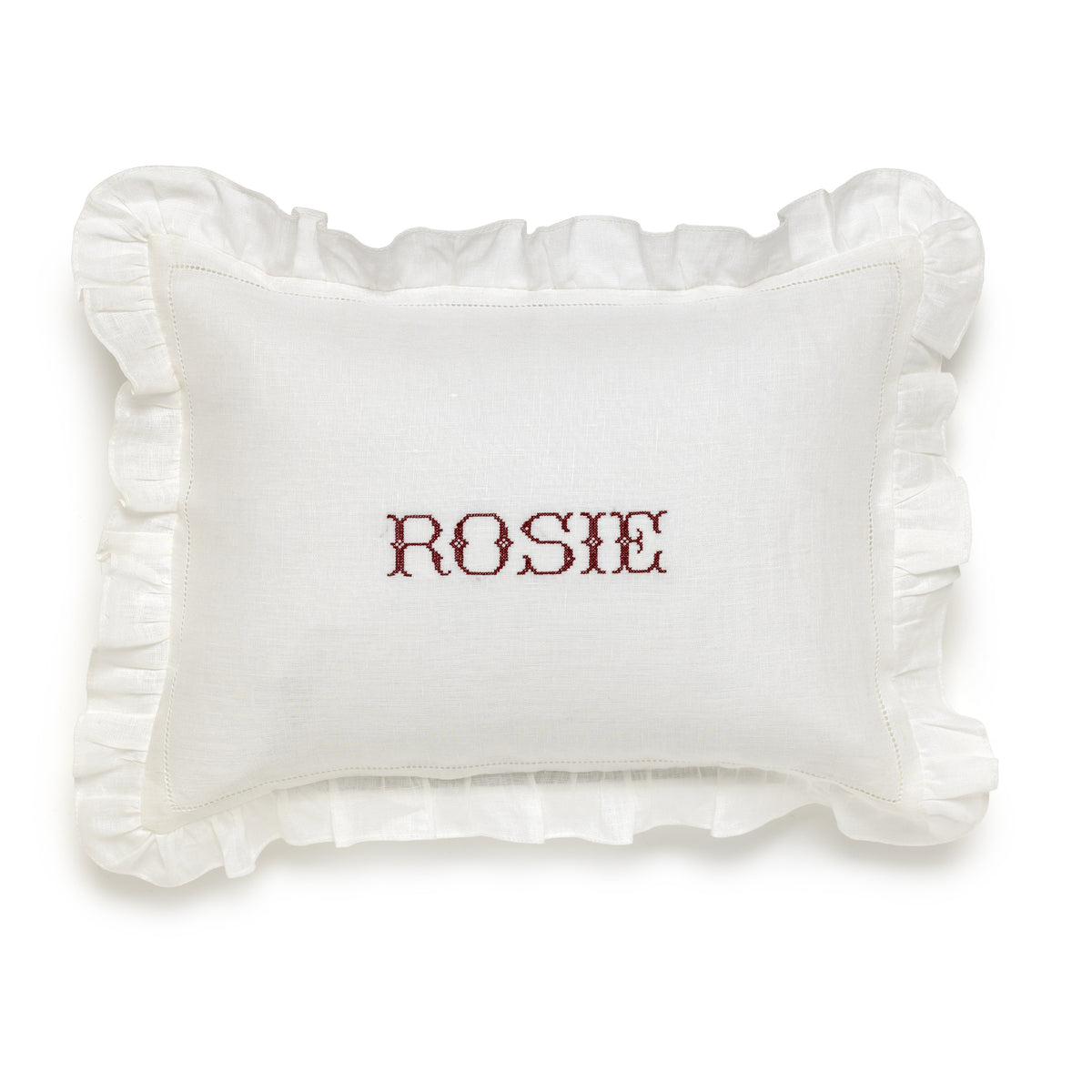 Boudoir Pillow with Frill Edge