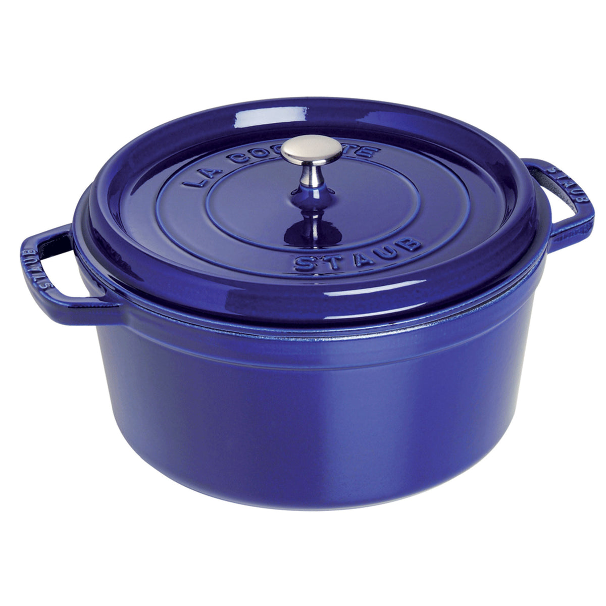 Cast Iron 5.5-qt Round Cocotte in Dark Blue