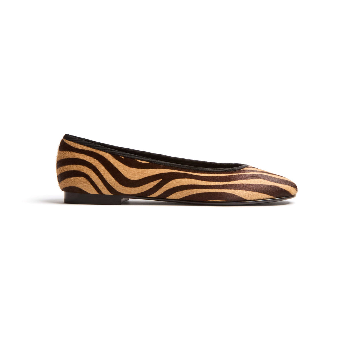 Roux Ballet Flat in Tiger Calf