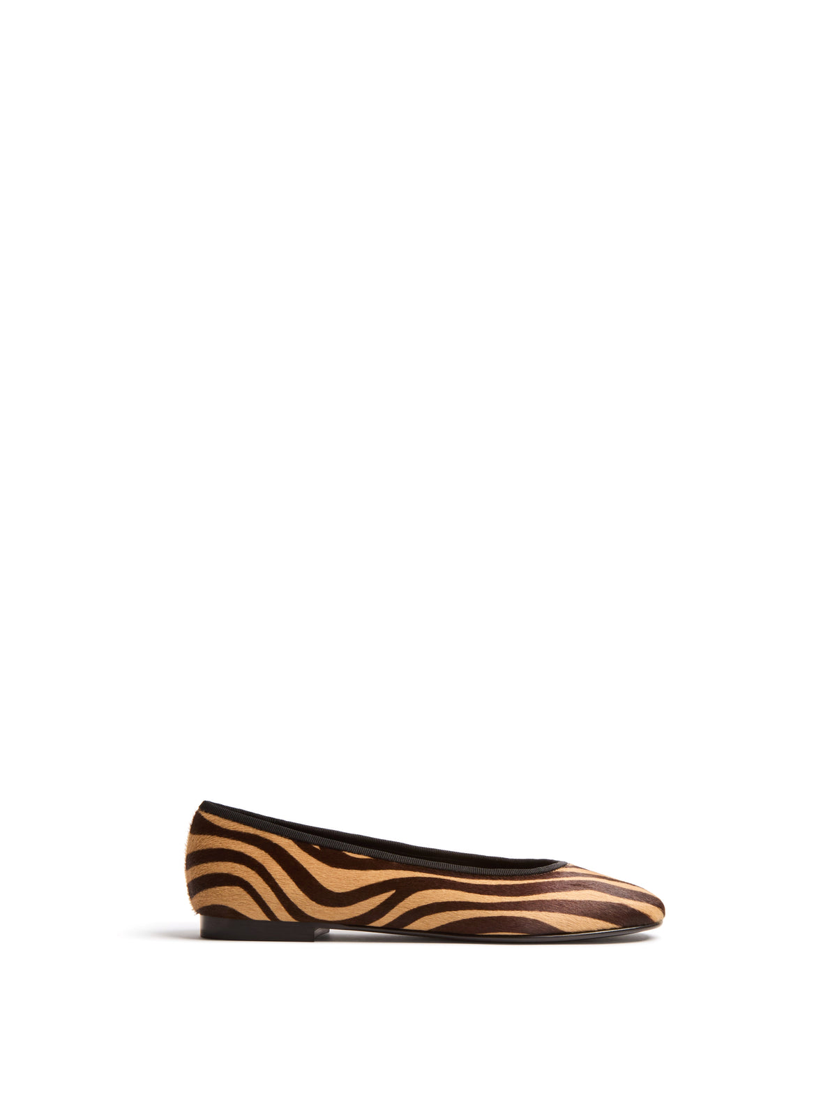 Roux Ballet Flat in Tiger Calf