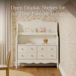 Liberty Library Hutch in Warm White