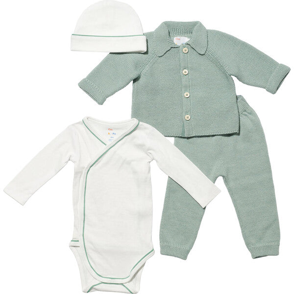Baby Essentials 4-Piece Bundle, Seafoam