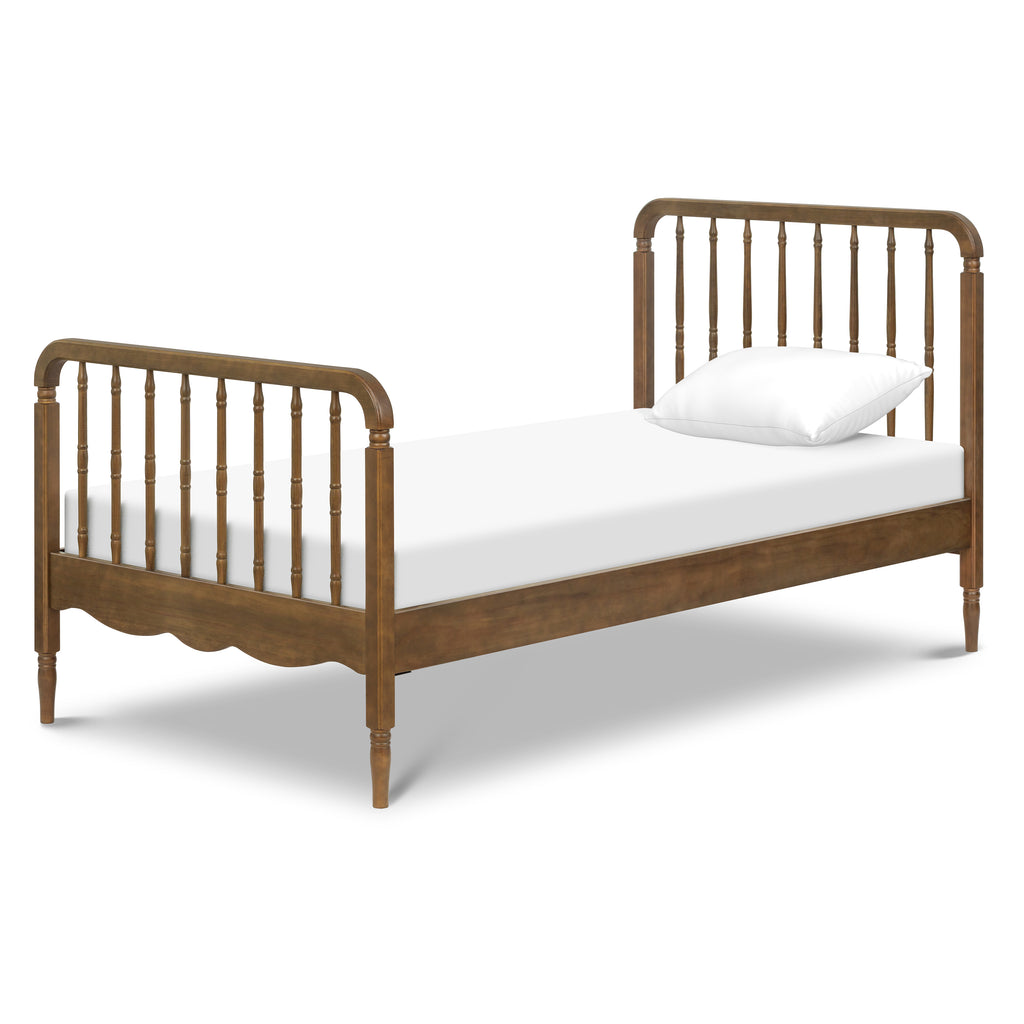 Liberty Spindle Twin Bed in Natural Walnut