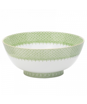 APPLE GREEN LACE ROUND BOWL