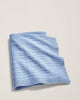 Cable Cashmere Throw Blanket in Heathered Blue