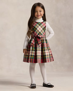 Plaid Taffeta Dress
