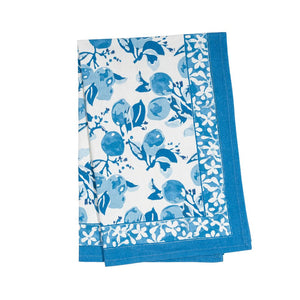 Citron Tea Towels in Bleu, Set of 3