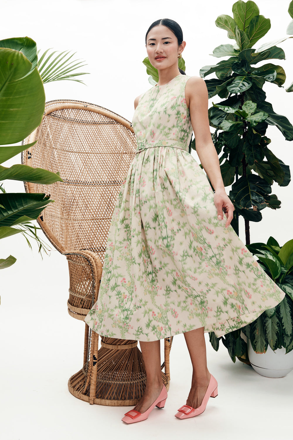 MAE x Scalamandré Sadie Dress in Jardin De Chine