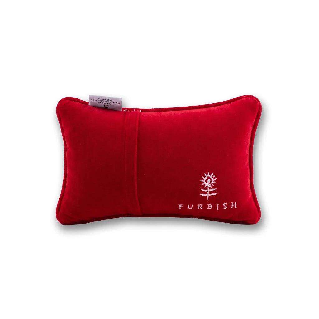 Santa Baby Mini Needlepoint Pillow - velvet back