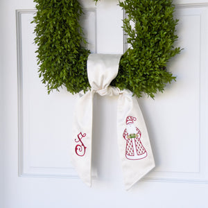 Santa Wreath Sash