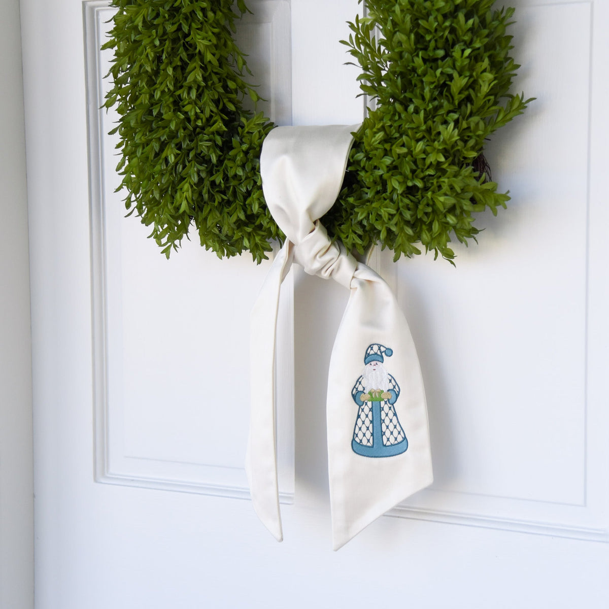 Santa Wreath Sash