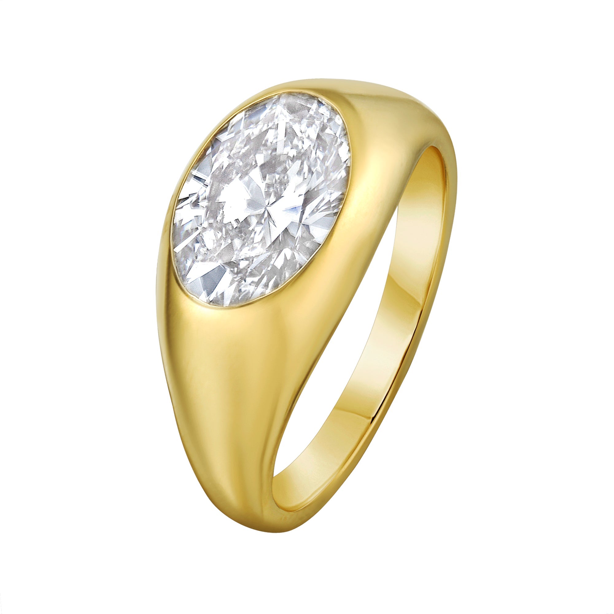 Santina Diamond Solitaire Ring - Jewelry - RUCHI New York