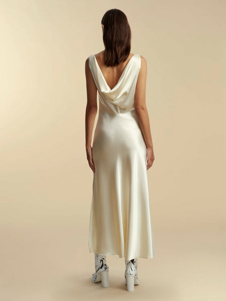 Satin Bias Slipdress with Cowl Back 10 Satin Bias Slipdress with Cowl Back 10