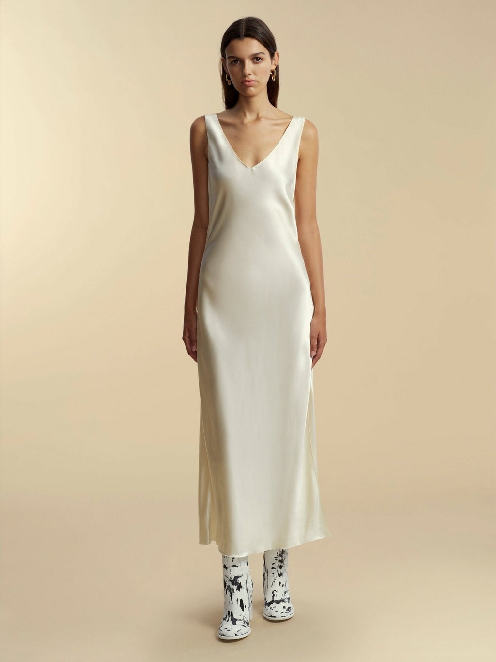 Satin Bias Slipdress with Cowl Back 10 Satin Bias Slipdress with Cowl Back 10