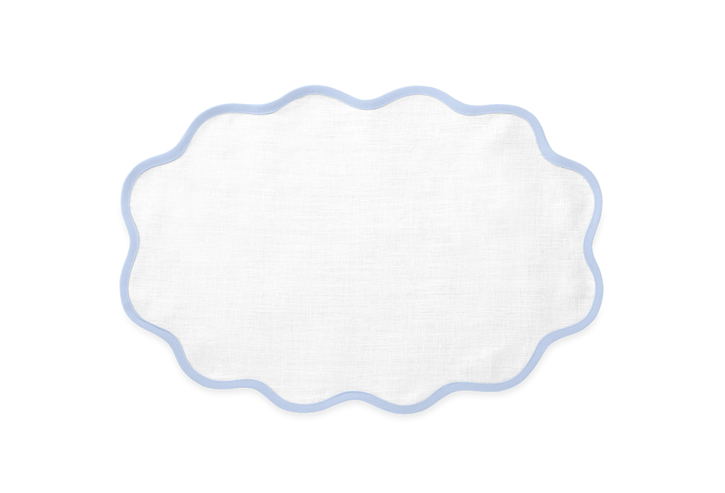 Scallop Edge Oval Placemat, Set of 4