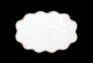 Scallop Edge Oval Placemat, Set of 4