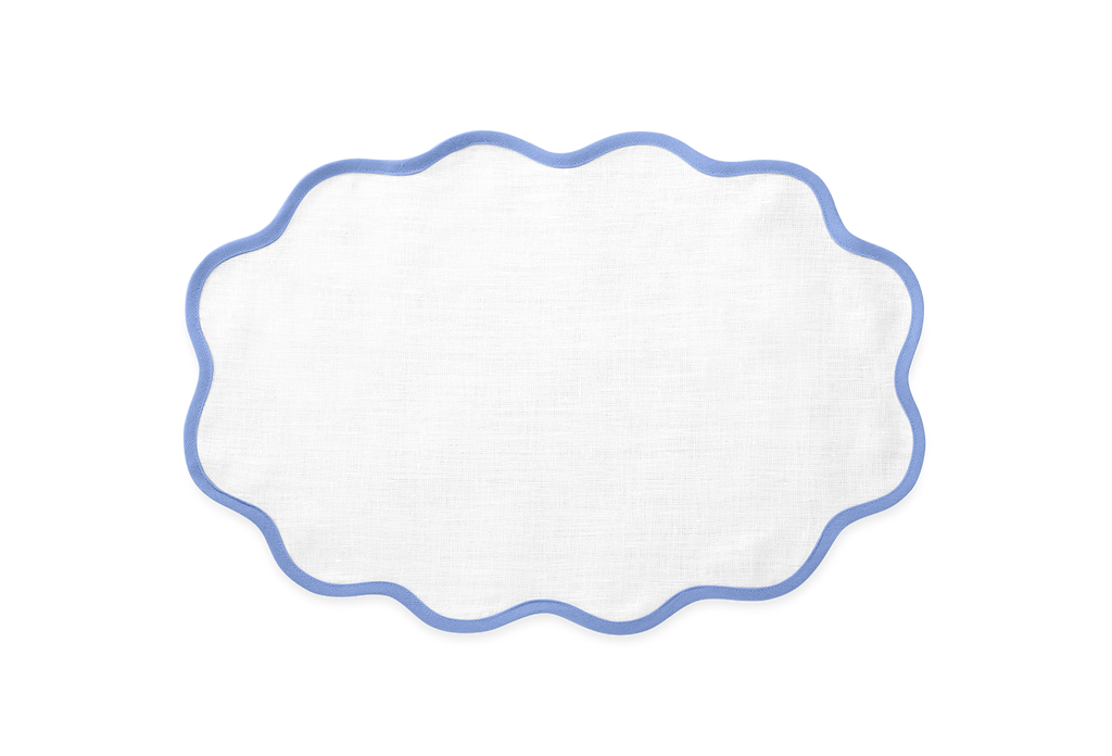 Scallop Edge Oval Placemat, Set of 4