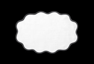 Scallop Edge Oval Placemat, Set of 4