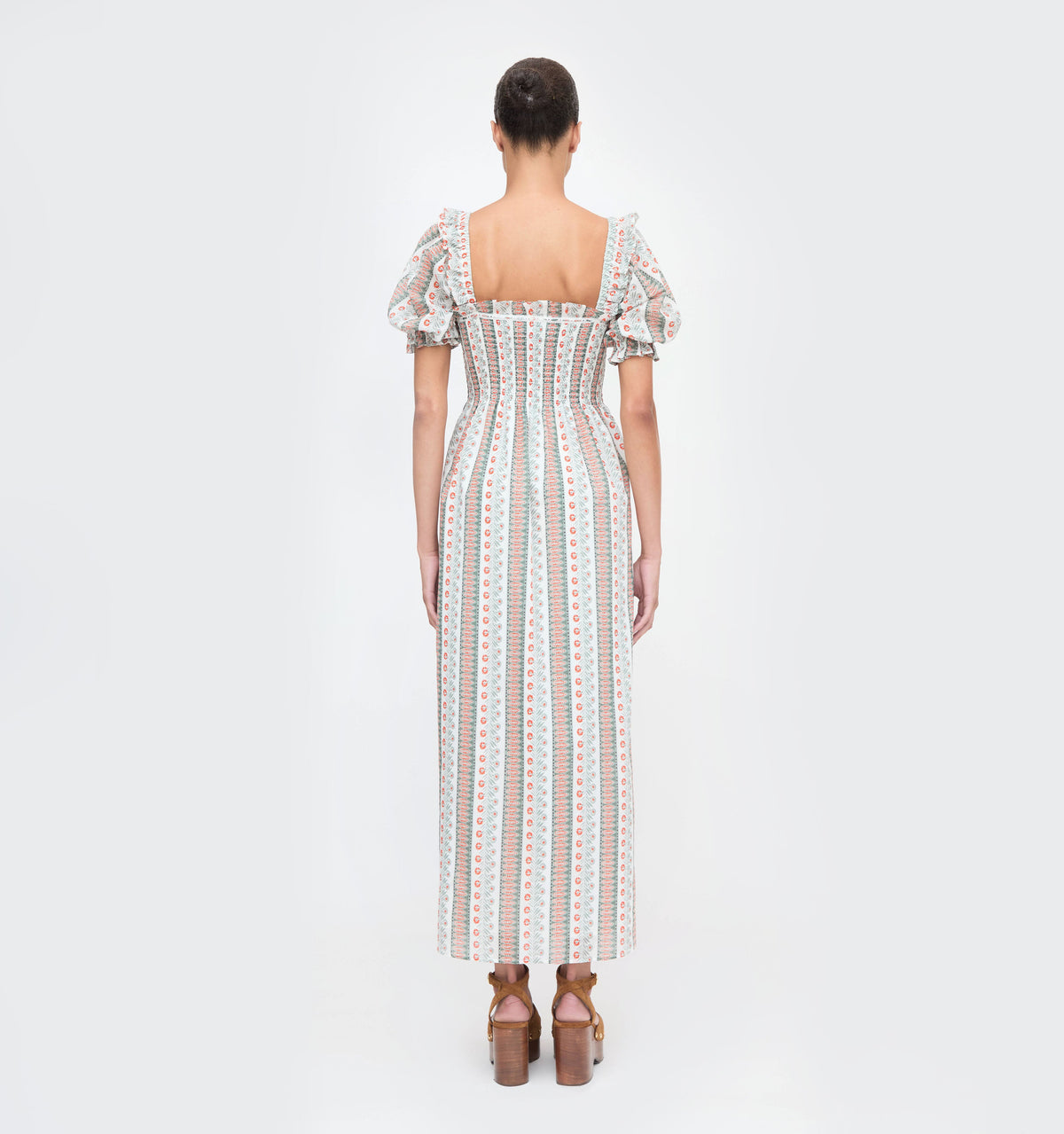 The Scarlett Nap Dress in Cosmos Floral Stripe