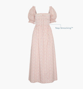 The Scarlett Nap Dress in Ivory Geo Ditsy