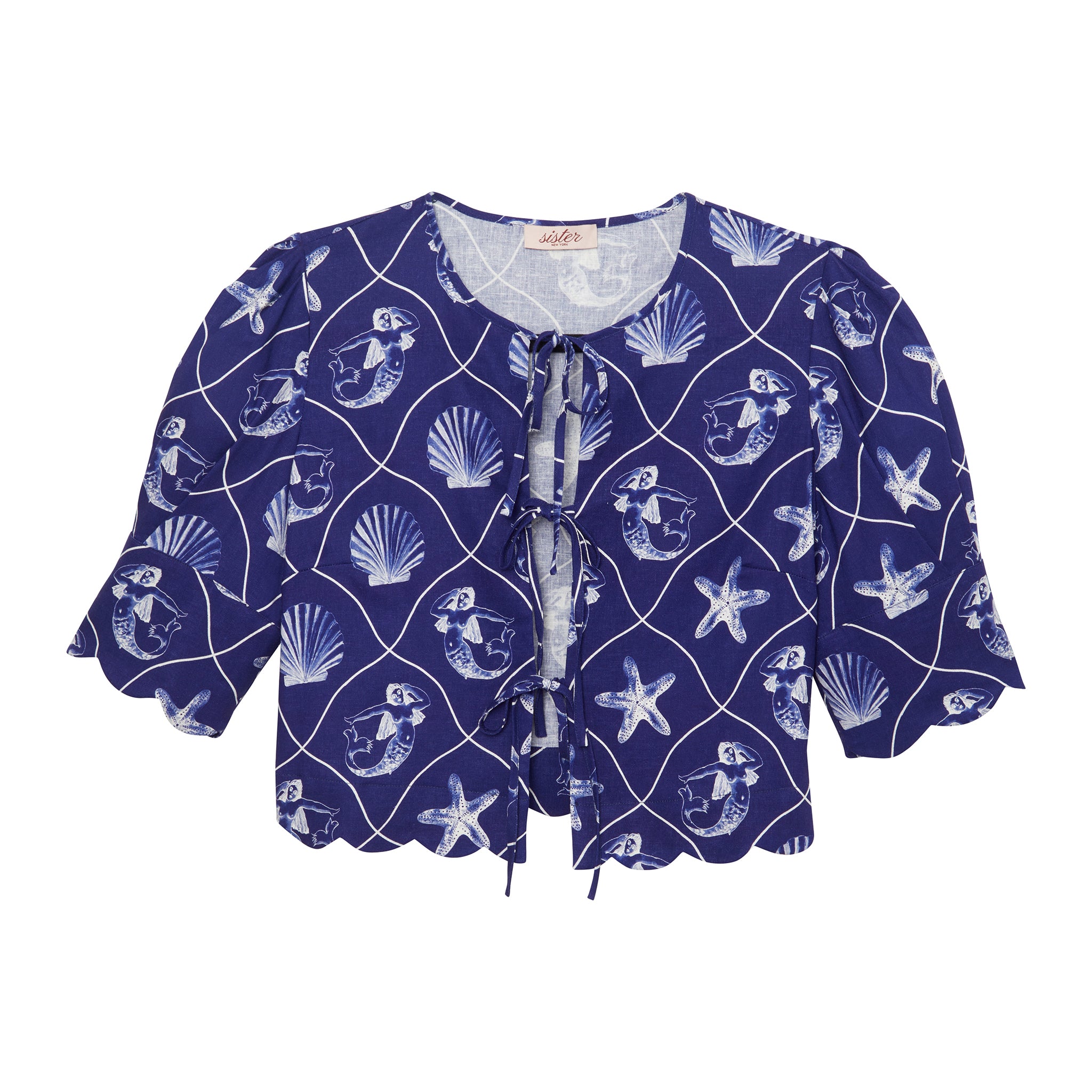 Scalloped Top in Mermaid