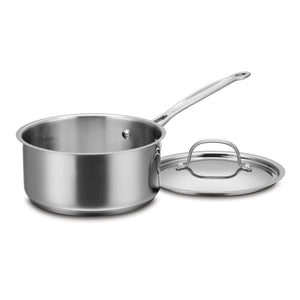 Chef's Classic® Collection 2 Quart Saucepan with Cover in Stainless Steel
